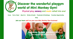 Desktop Screenshot of minimonkeygym.co.uk