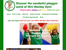 Tablet Screenshot of minimonkeygym.co.uk